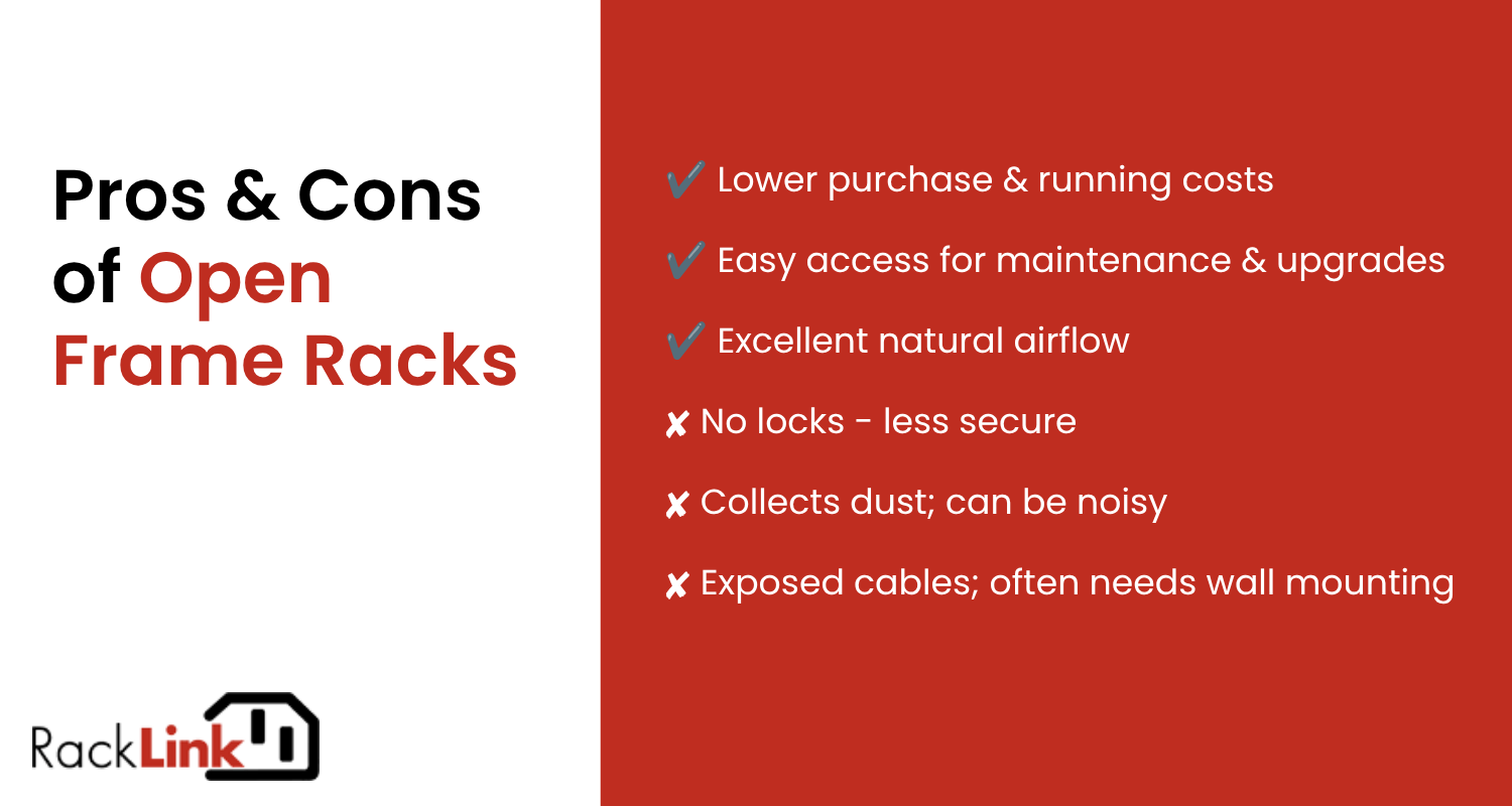 Pros & Cons of Open Frame Racks Pros & Cons of Open Frame Racks