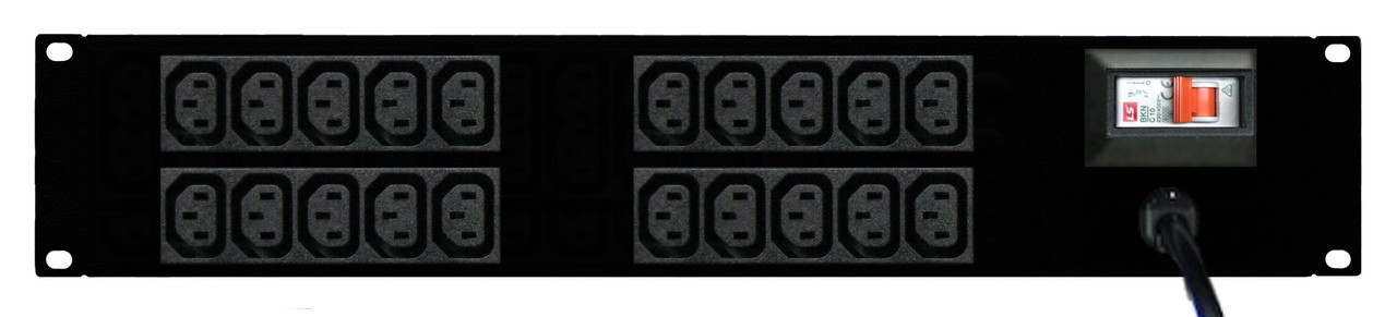 Power Strip: 20x Outlets | IEC C13 | 19'' 2RU Horizontal