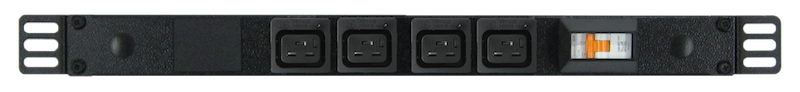 PDU: 4 Outlets | IEC-Lock C19 | 0.5m Vertical