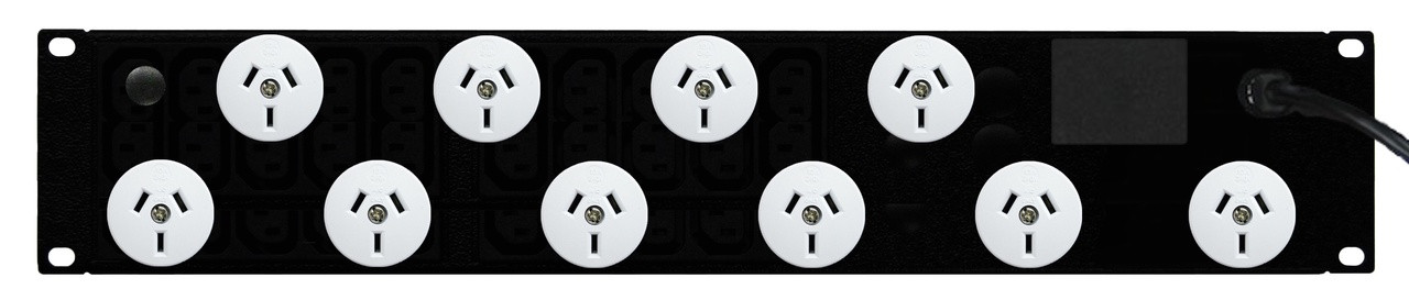 Second image of PDU: 10x Outlets | Aus GPO | 19'' 2RU Horizontal